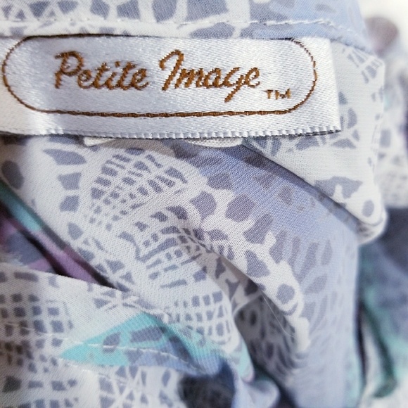 Vintage 80's retro print COTTAGECORE shirt top blouse Medium - Picture 5 of 5